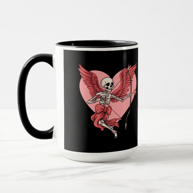 Taza Esqueleto de amor eterno Angel Mug (Izquierda)