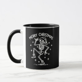 Taza Esqueleto de baile navideño