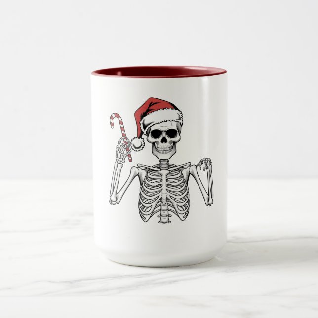 Taza Esqueleto de Dulce de Navidad (Centro)