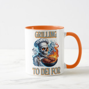 Taza Esqueleto de parrillada incandescente