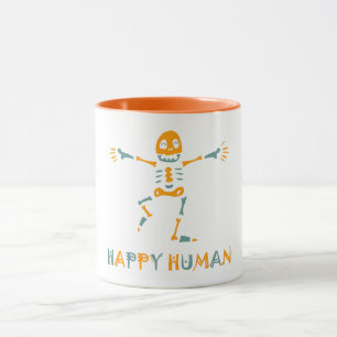 Taza Esqueleto humano feliz