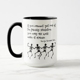 Taza Esqueletos danzantes, cita sacudida
