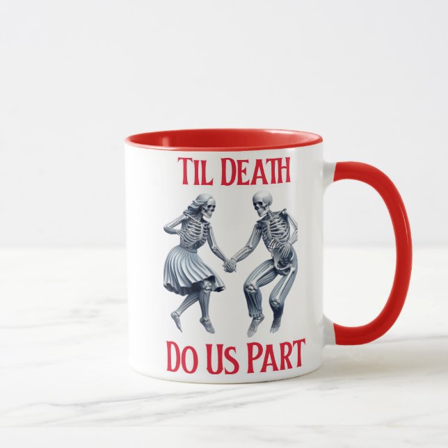 Taza Esqueletos que caminan hasta la muerte nos hacen p (Derecha)