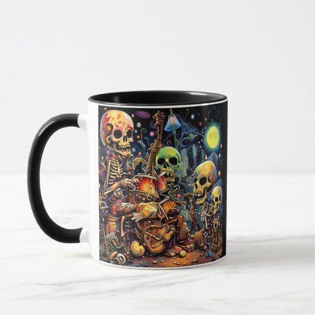 Taza Esqueletos surrealistas I (Izquierda)