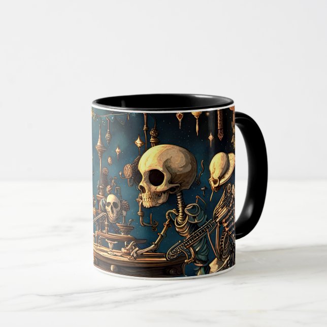 Taza Esqueletos surrealistas III (Anverso derecho)