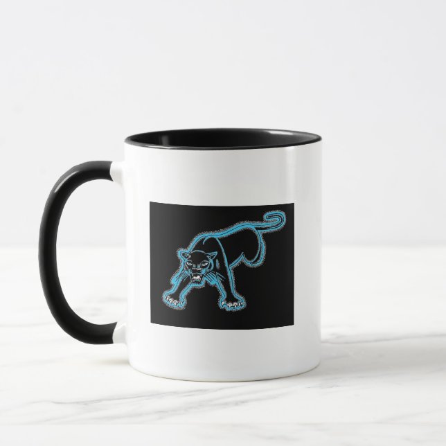 Taza Esquema de la pantera negra W/Blue (Izquierda)