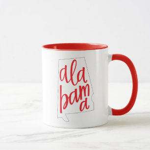 Taza Esquema del estado de Alabama
