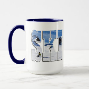 Taza ESquí - Diseño de deportes de invierno en la monta