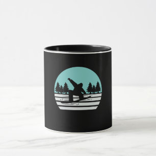 Taza Esquí retro vintage