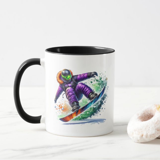 Taza Esquiador  (Con donut)