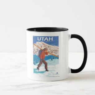 Taza Esquiador con esquísUtah