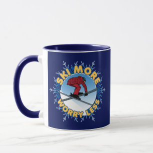 Taza Esquiar más preocupación menos   Cita de esquí