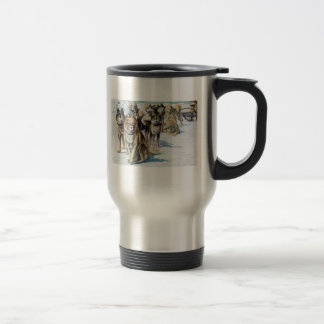 Taza esquimal de Alaska del perro de trineo
