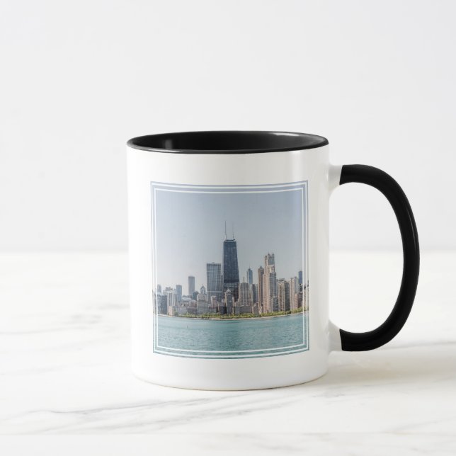 Taza Esquina De Chicago Con El Lago Michigan (Derecha)