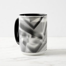 Taza Esquina de piezas cuadradas de acrílico, de gris a