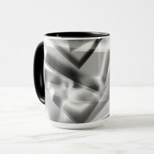 Taza Esquina de piezas cuadradas de acrílico, de gris a