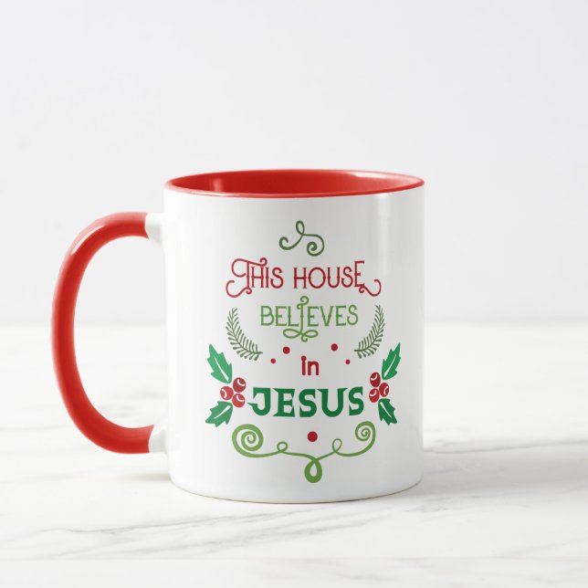 Taza Esta Casa Cree en Jesús (Izquierda)