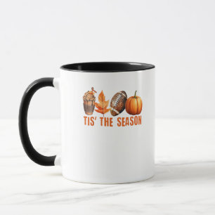 Taza Esta es la temporada de la hoja de calabaza Latte