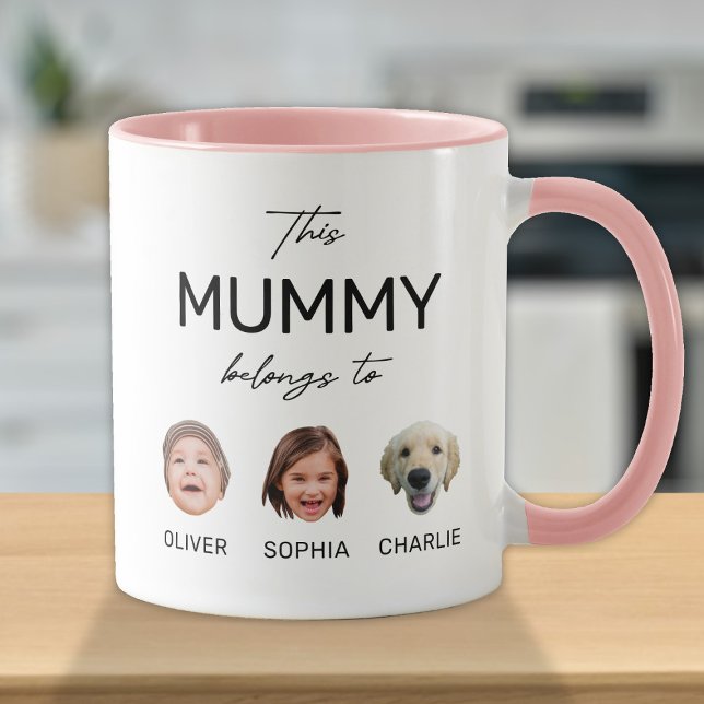 Taza Esta Mamá De Mamá Pertenece, Los Niños Enfrentan 3 (Subido por el creador)