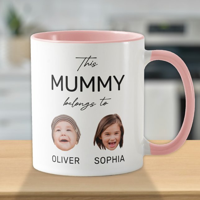 Taza Esta Mamá De Mamá Pertenece, Los Niños Enfrentan D (Subido por el creador)