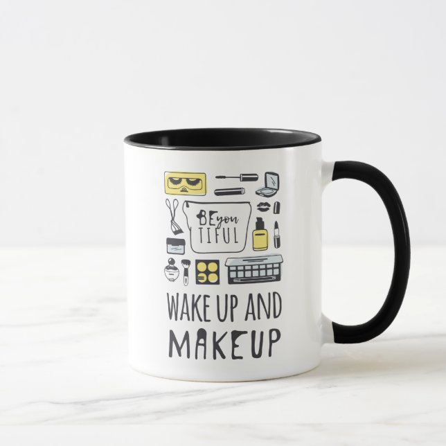 Taza Está usted Tiful que los | despiertan y maquillaje (Derecha)