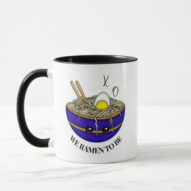 Taza Estábamos Destinados A Ser | Gracioso Ramen Pun (Izquierda)