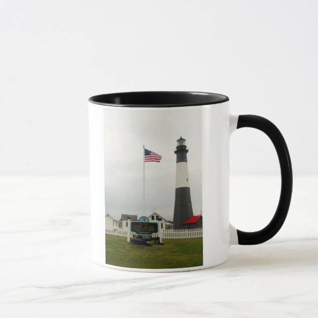 Taza Estación de faro de la isla Tybee (Derecha)