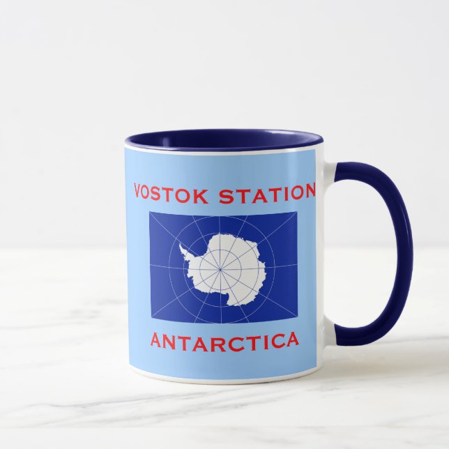 Taza Estación de investigación rusa Vostok Antártida (Derecha)