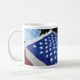 Taza Estación Espacial Bandera Americana Órbita Terrest