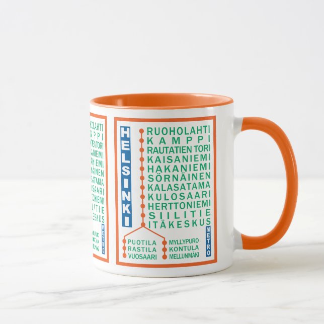 Taza Estaciones de metro de Helsinki (Derecha)