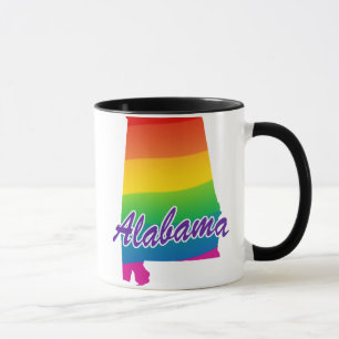 Taza Estado Arcoiris De Alabama