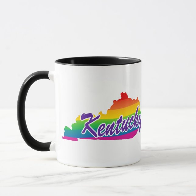 Taza Estado Arcoiris De Kentucky (Izquierda)