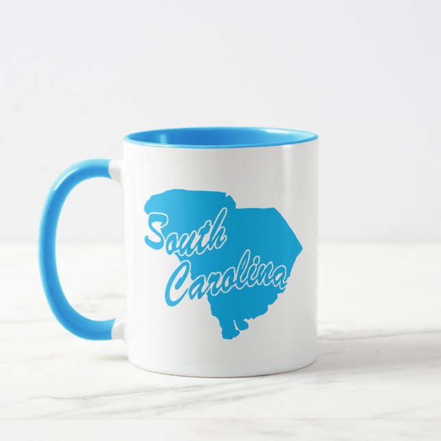 Taza Estado De Carolina Del Sur Forma Mug (Izquierda)