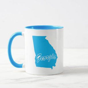 Taza Estado De Georgia Forma Mug