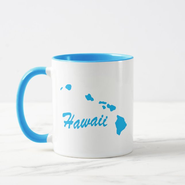 Taza Estado De Hawai Forma Mug (Izquierda)