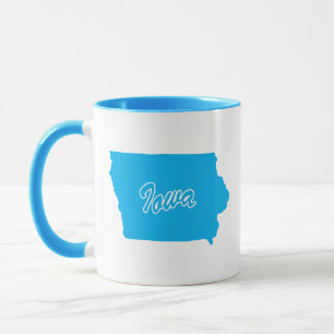 Taza Estado De Iowa Shape Mug
