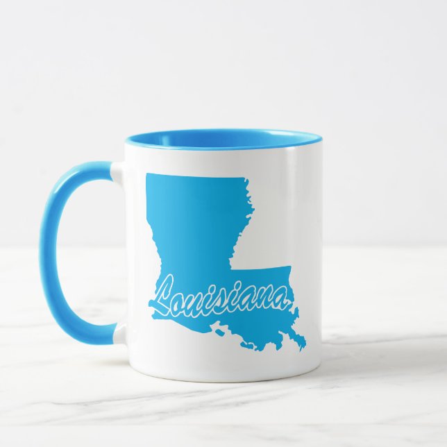 Taza Estado De Louisiana Forma Mug (Izquierda)