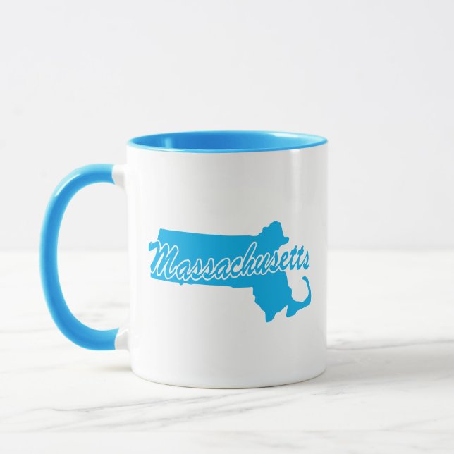 Taza Estado De Massachusetts Forma Mug (Izquierda)