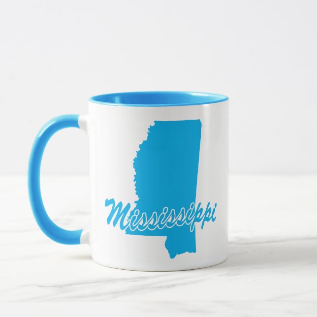 Taza Estado De Mississippi Forma Mug (Izquierda)