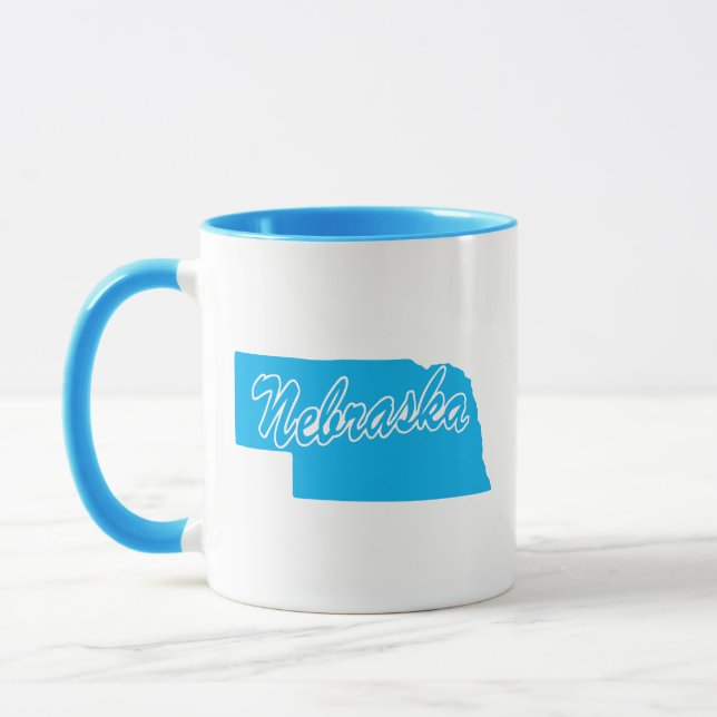Taza Estado De Nebraska Forma Mug (Izquierda)