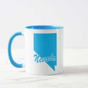 Taza Estado De Nevada Forma Mug