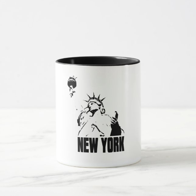 Taza estado de nueva york me encanta cualquier diseño d (Centro)