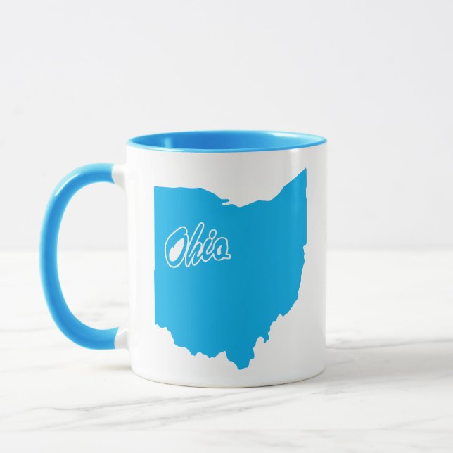 Taza Estado De Ohio Forma Mug (Izquierda)