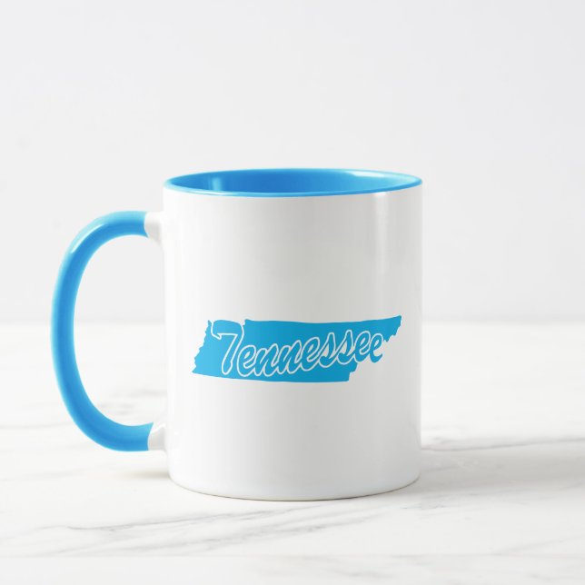 Taza Estado De Tennessee Forma Mug (Izquierda)