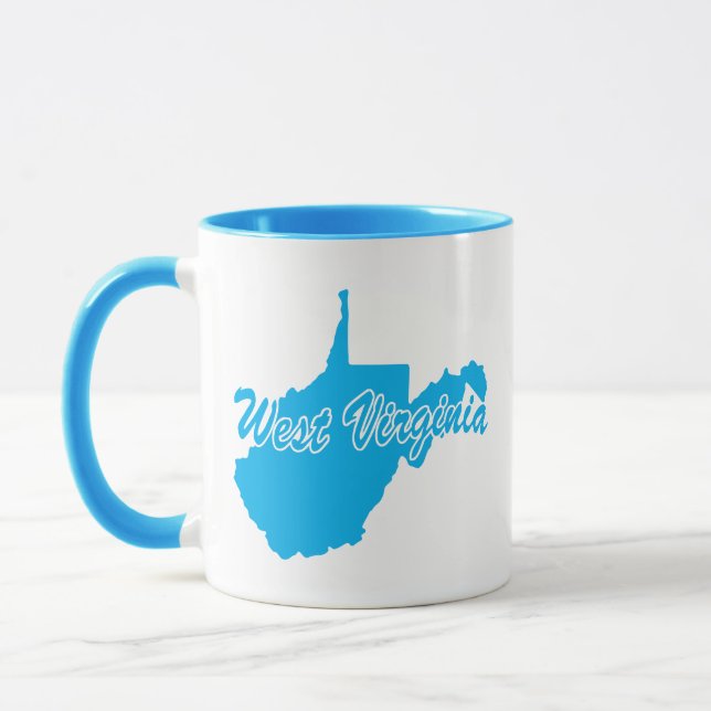 Taza Estado de Virginia Occidental Forma Mug (Izquierda)