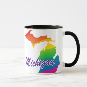 Taza Estado del arco iris de Michigan