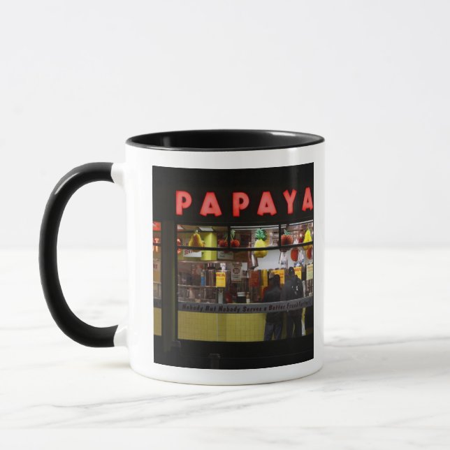 Taza Estados Unidos, Nueva York. Gray's Papaya: ventana (Izquierda)