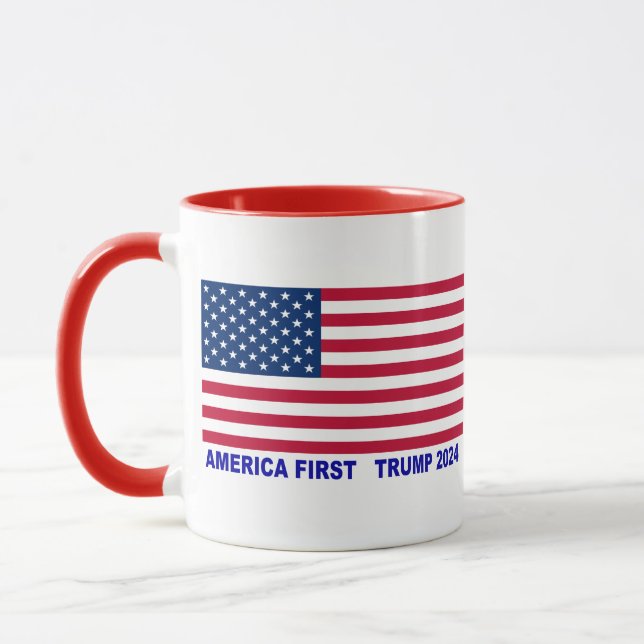 Taza Estados Unidos primero Trump 2024 (Izquierda)