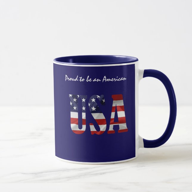Taza Estados Unidos se enorgullece de ser un personaliz (Derecha)
