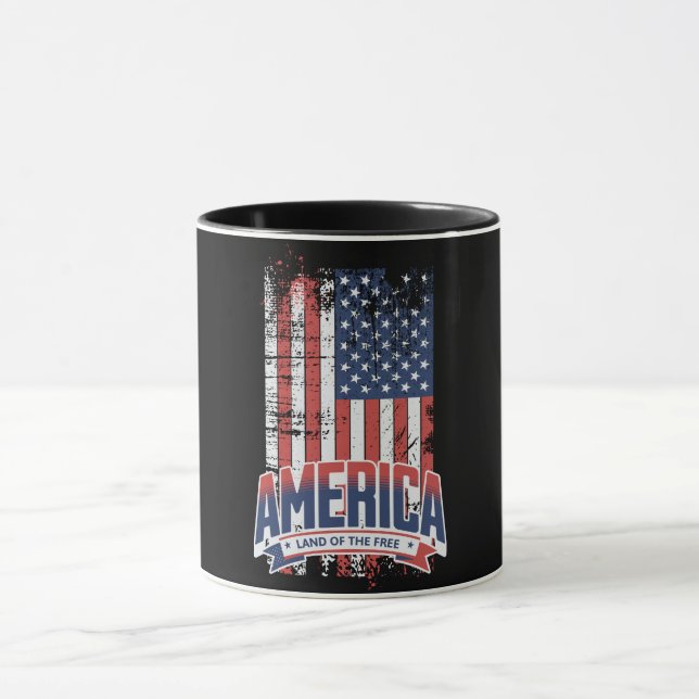 Taza Estados Unidos - Tierra de los libres (Centro)
